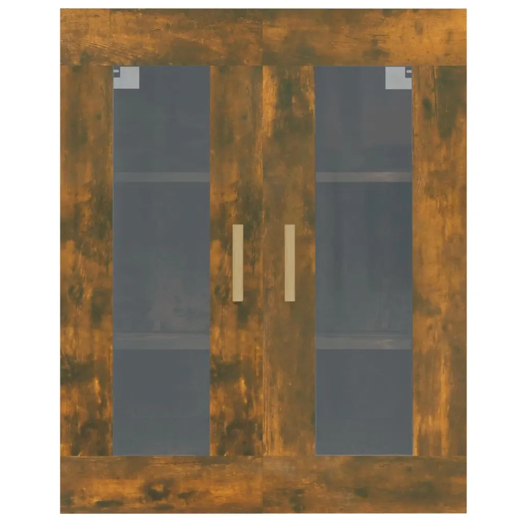 Armadietto Pensile a Parete Rovere Fumo 69,5x34x90 cm cod mxl 19361