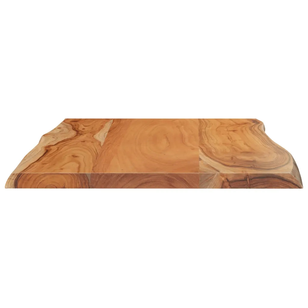 Piano Tavolo 60x40x2,5 cm Rettangolare Legno Acacia Bordi Vivi 370608