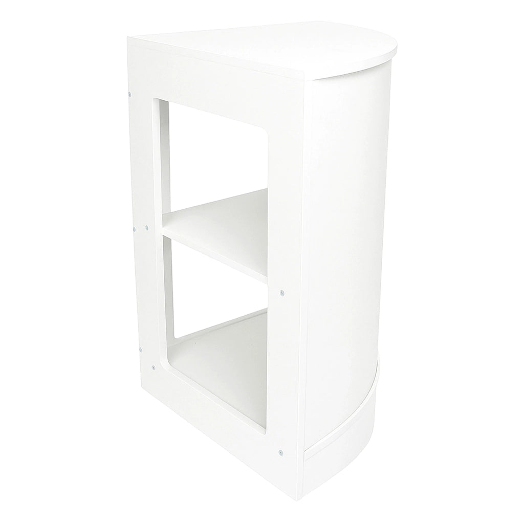 Bancone Angolare CM60 Bianco – MDF con 2 Ripiani Interni