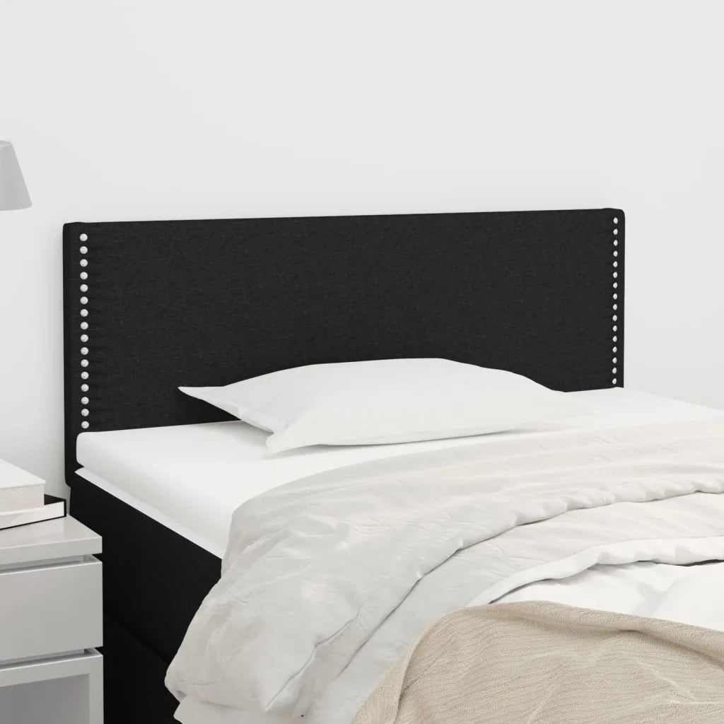 Testiera | Testata Nera 100x5x78/88 cm in Tessuto