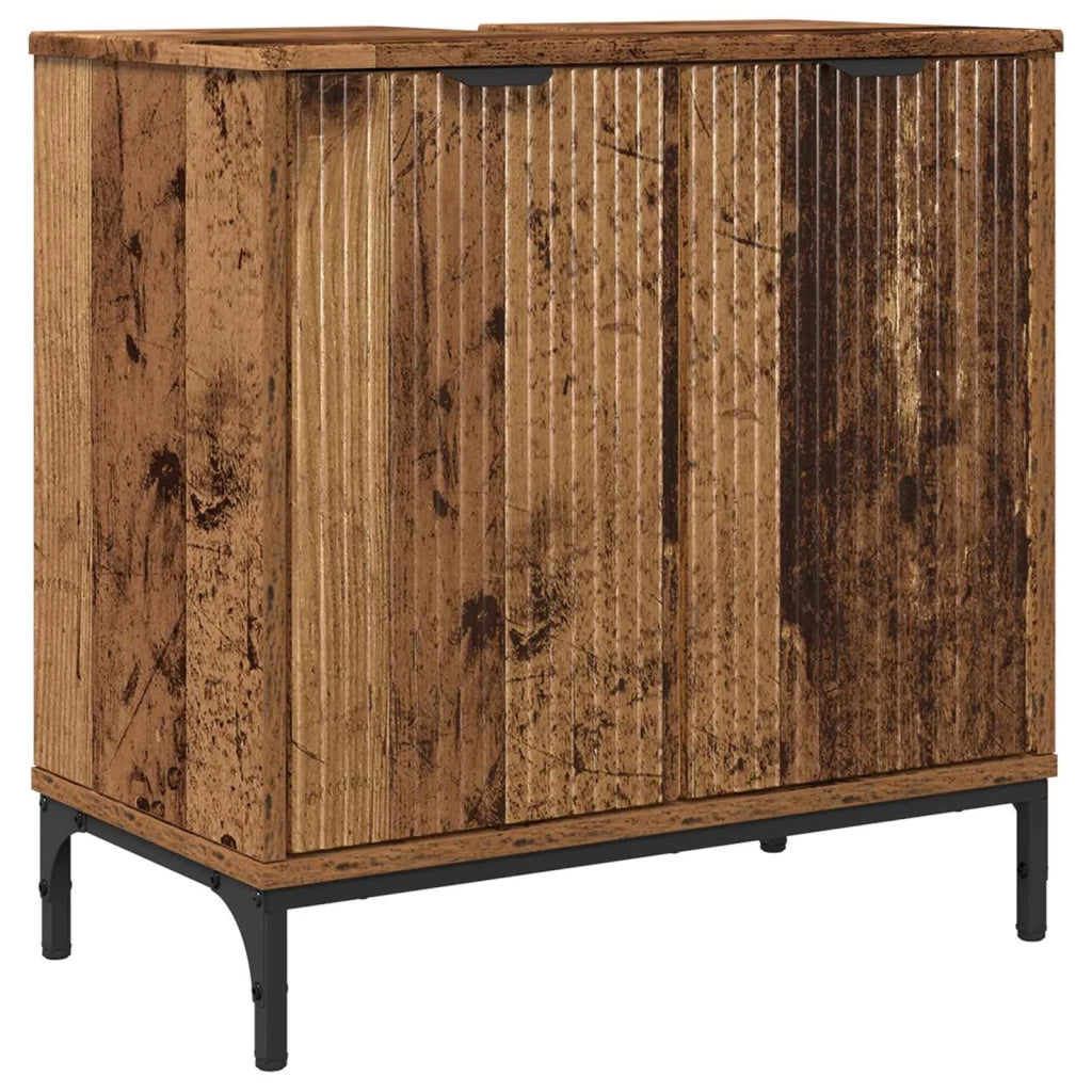 Armadio per Lavabo da Bagno Legno vecchio 60,5 x 33,5 x 61 cm 883422