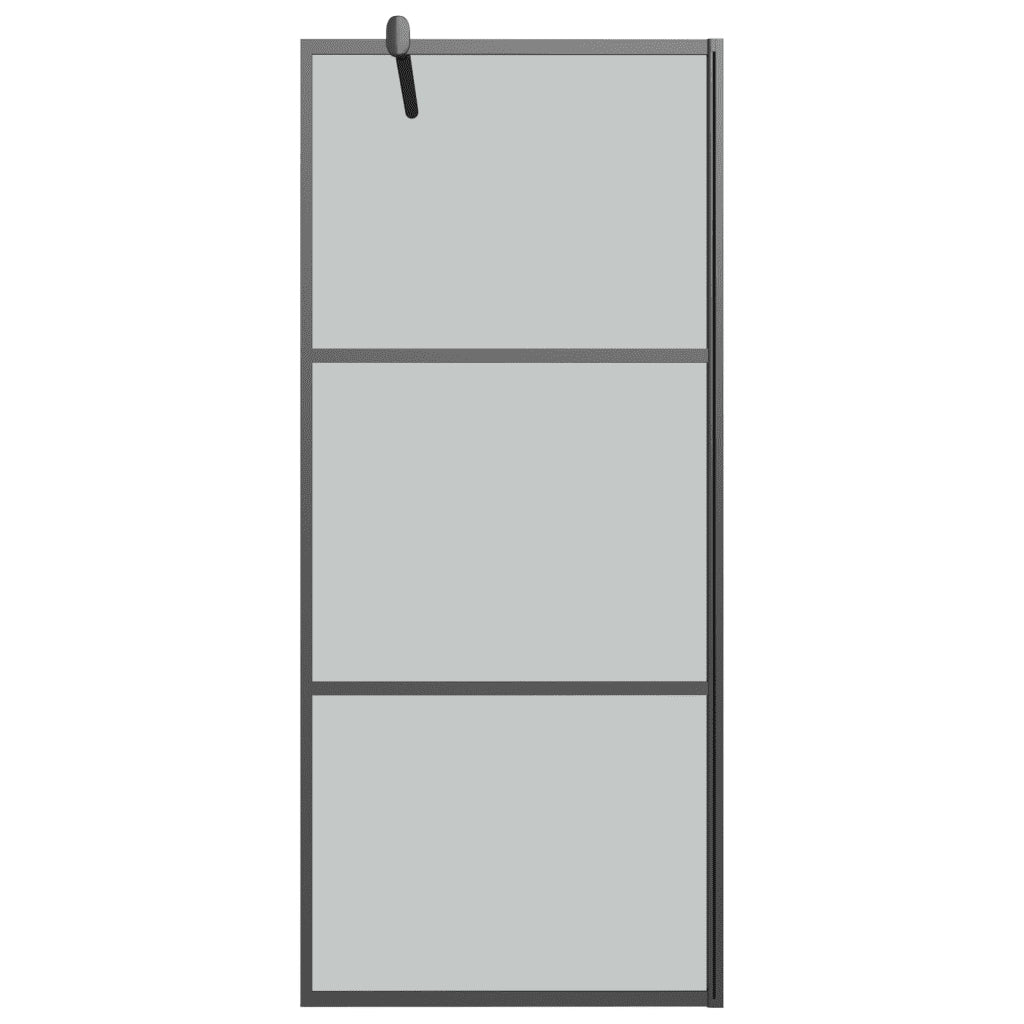 Parete Doccia Walk in 90x195 cm in Vetro Scuro ESG Nero 151890