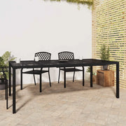 Tavolo da Giardino Antracite 200x100x72 cm Acciaiocod mxl 126366