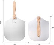 Spiedino per Pizza in Alluminio con Manico in Legno Riscaldabile e Funzione di Elevazione.