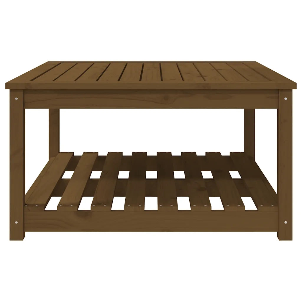 Tavolo da Giardino Ambra 82,5x82,5x45 cm Legno Massello di Pino 824144