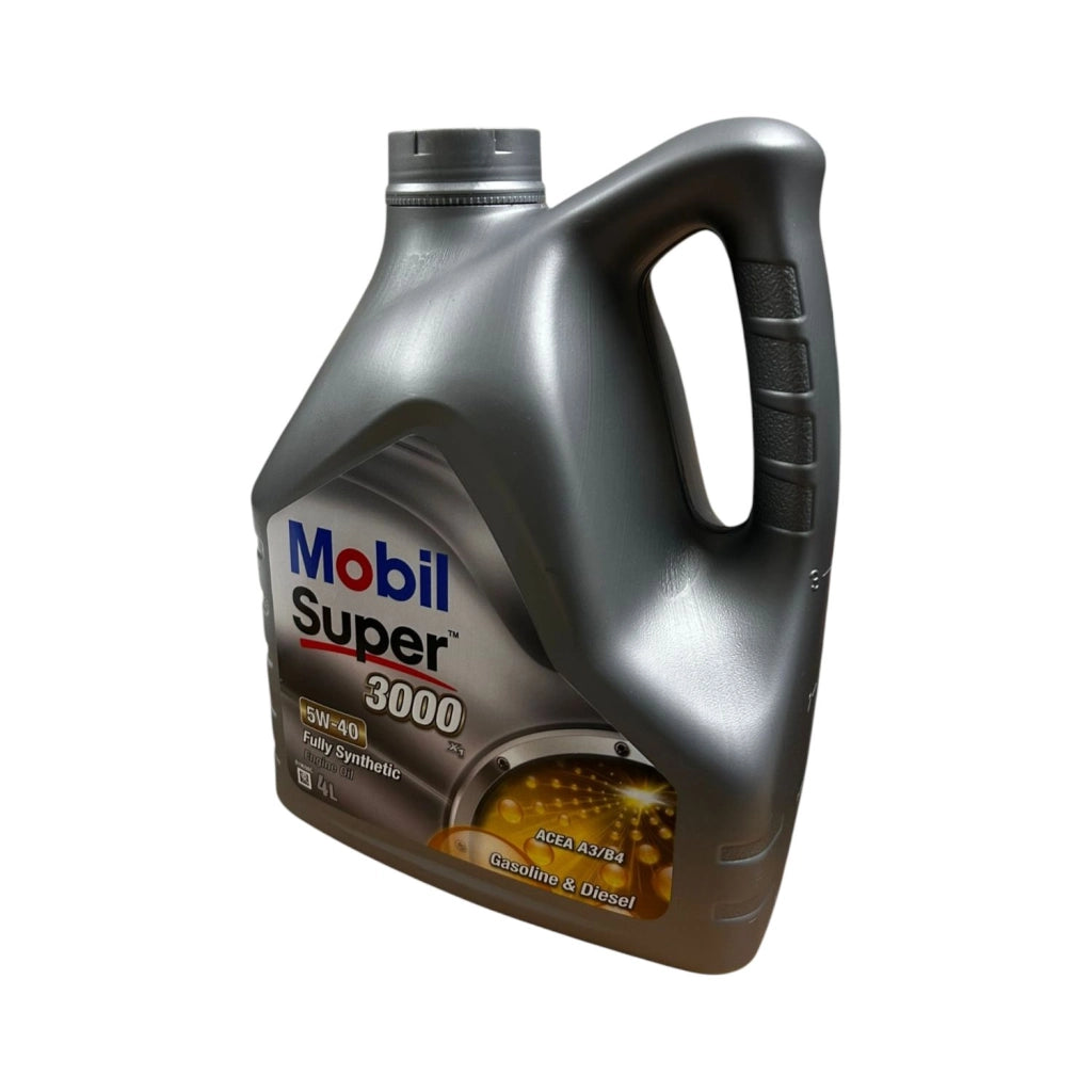 OLIO LUBRIFICANTE PER MOTORI MOBIL SUPER 10W-40 BENZINA E DIESEL 2000x1 4LT