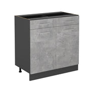 Vicco Mobiletto base per cucina Calcestruzzo 80 cm senza piano di lavoro