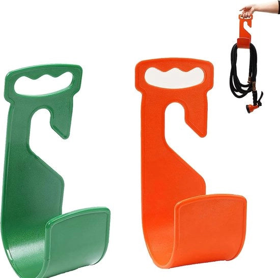 Otturatore per tubi da giardino a parete, 2 pezzi, montaggio su parete, progettato per risparmiare spazio