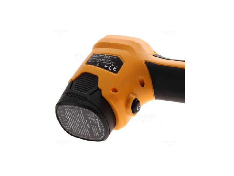 Forbice da potatura professionale Volpi PV360 con 3 batterie taglio 32mm