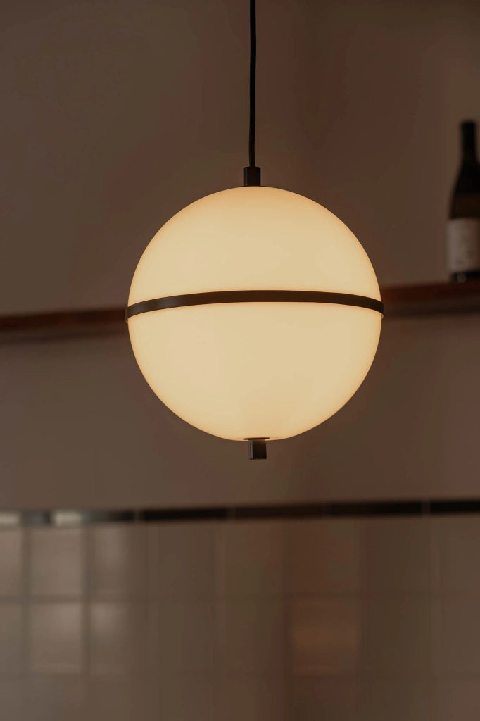DOME S Lampada sospensione nera