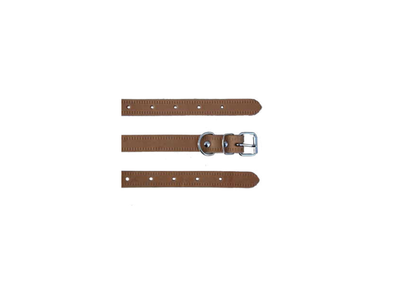 Collari in cuoio naturale per cani Ropet in varie misure - mm. 30x610
