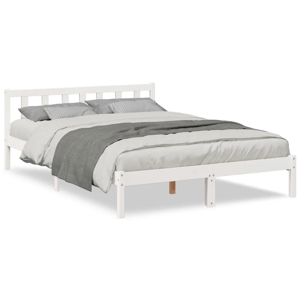 Letto Extra Lungo senza Materasso 160x220 cm in Legno di Pino 852451