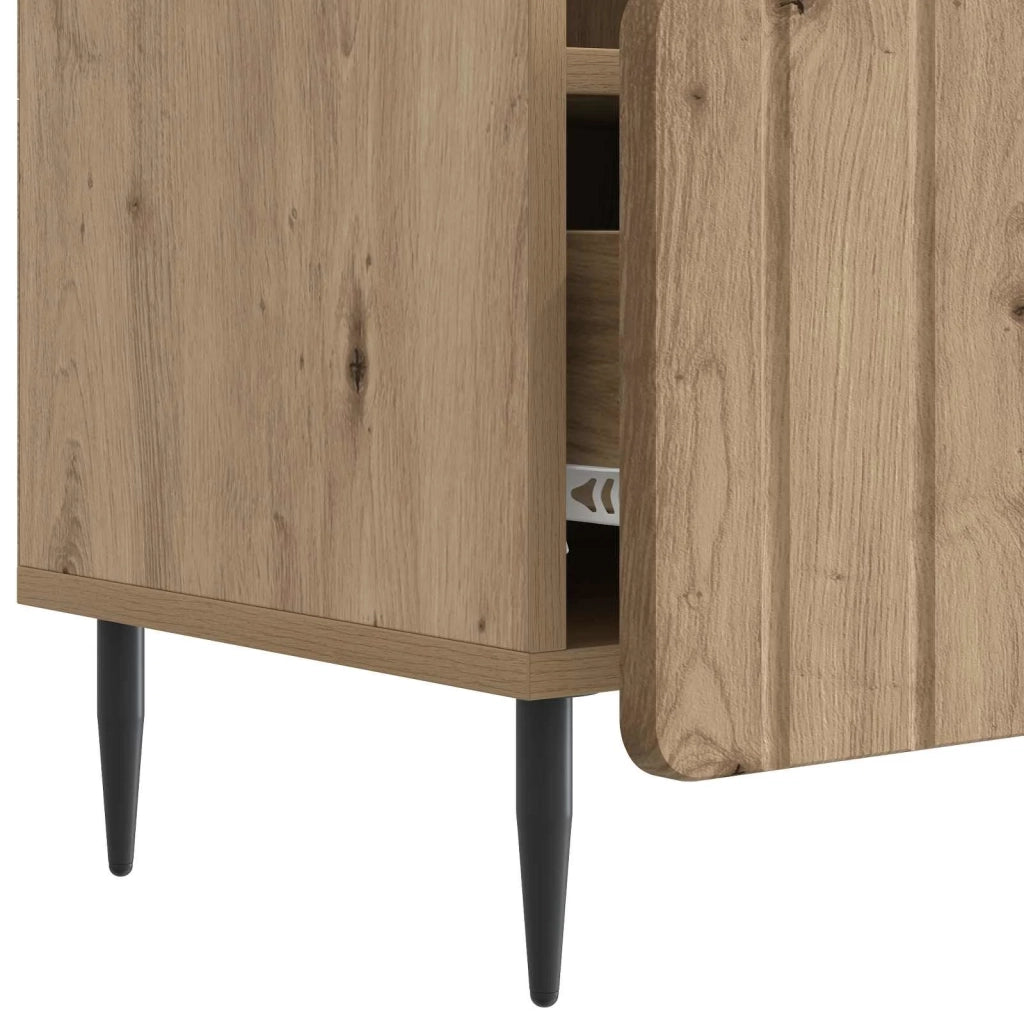 Mobile TV con cassetto Rovere Artigianale 102 x 34,5 x 50 cm