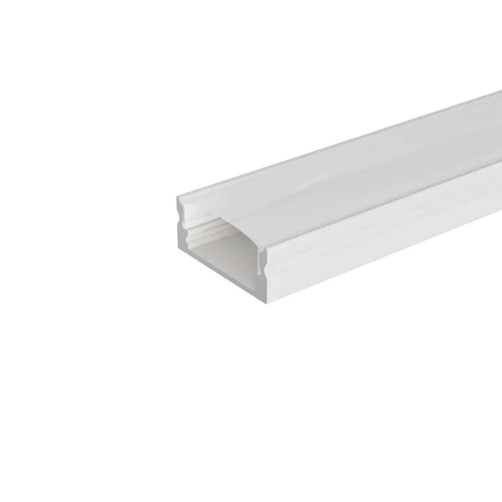 Profilo slim bianco in alluminio 2mt per striscia led