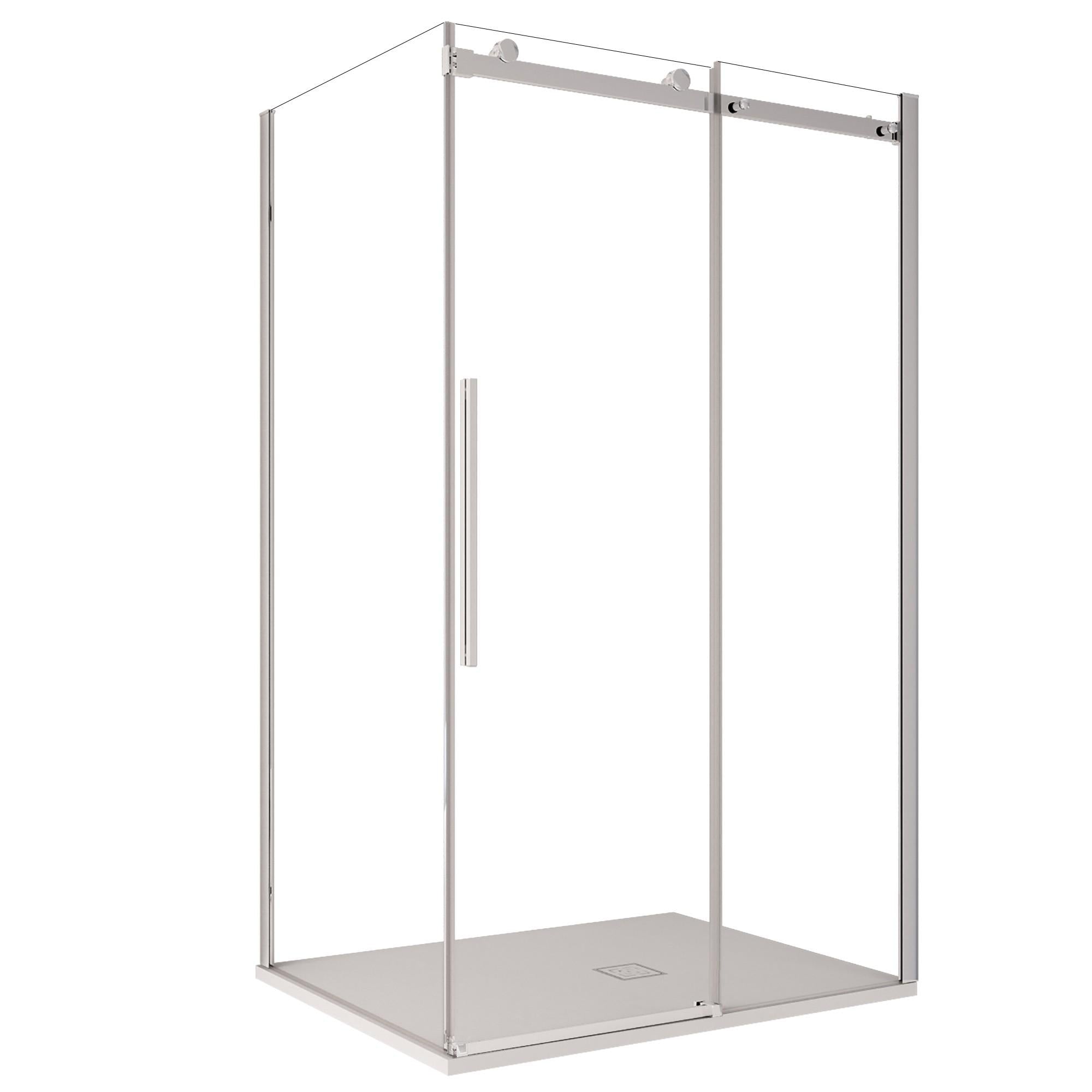 Box Doccia angolare 70x100 cm 1 anta Scorrevole in Cristallo trasparente 8mm H195 Bonussi alina