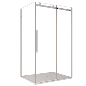 Box Doccia angolare 70x100 cm 1 anta Scorrevole in Cristallo trasparente 8mm H195 Bonussi alina