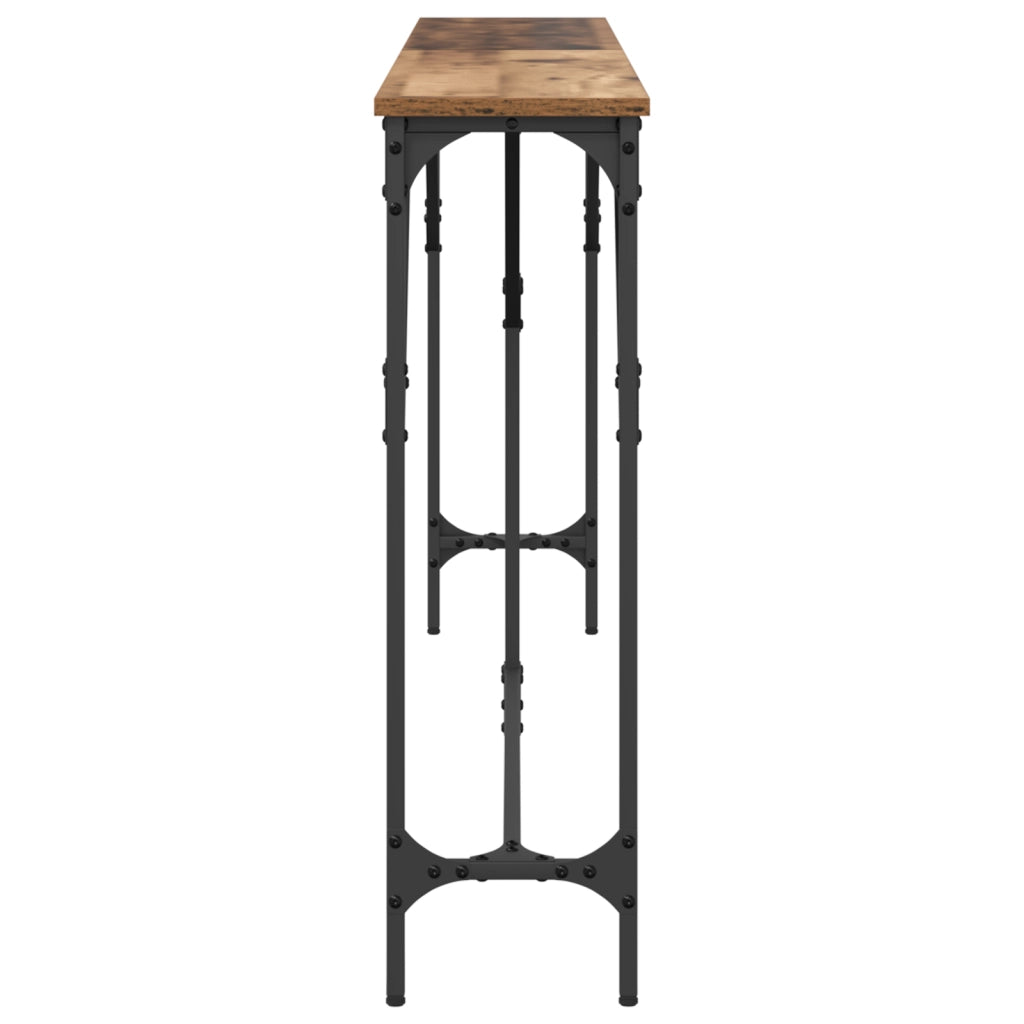 Tavolo Consolle Legno Invecchiato 180x23x75 cm Legno Ingegnerizzato