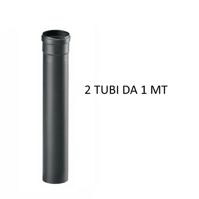 kit tubi stufa a pellet tubi acciaio nero montaggio 80mm curva guarnizione tee