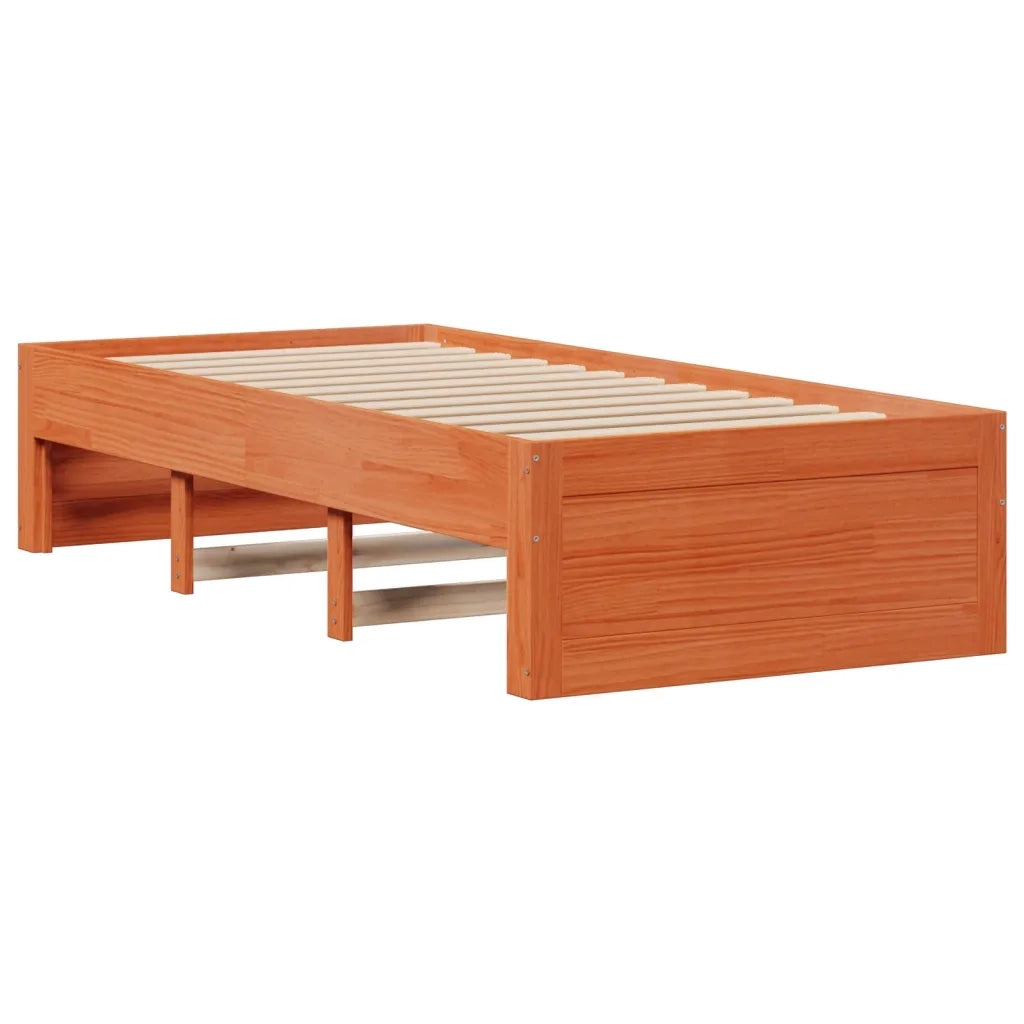 Giroletto senza Materasso con Cassetti Marrone Cera 75x190 cm