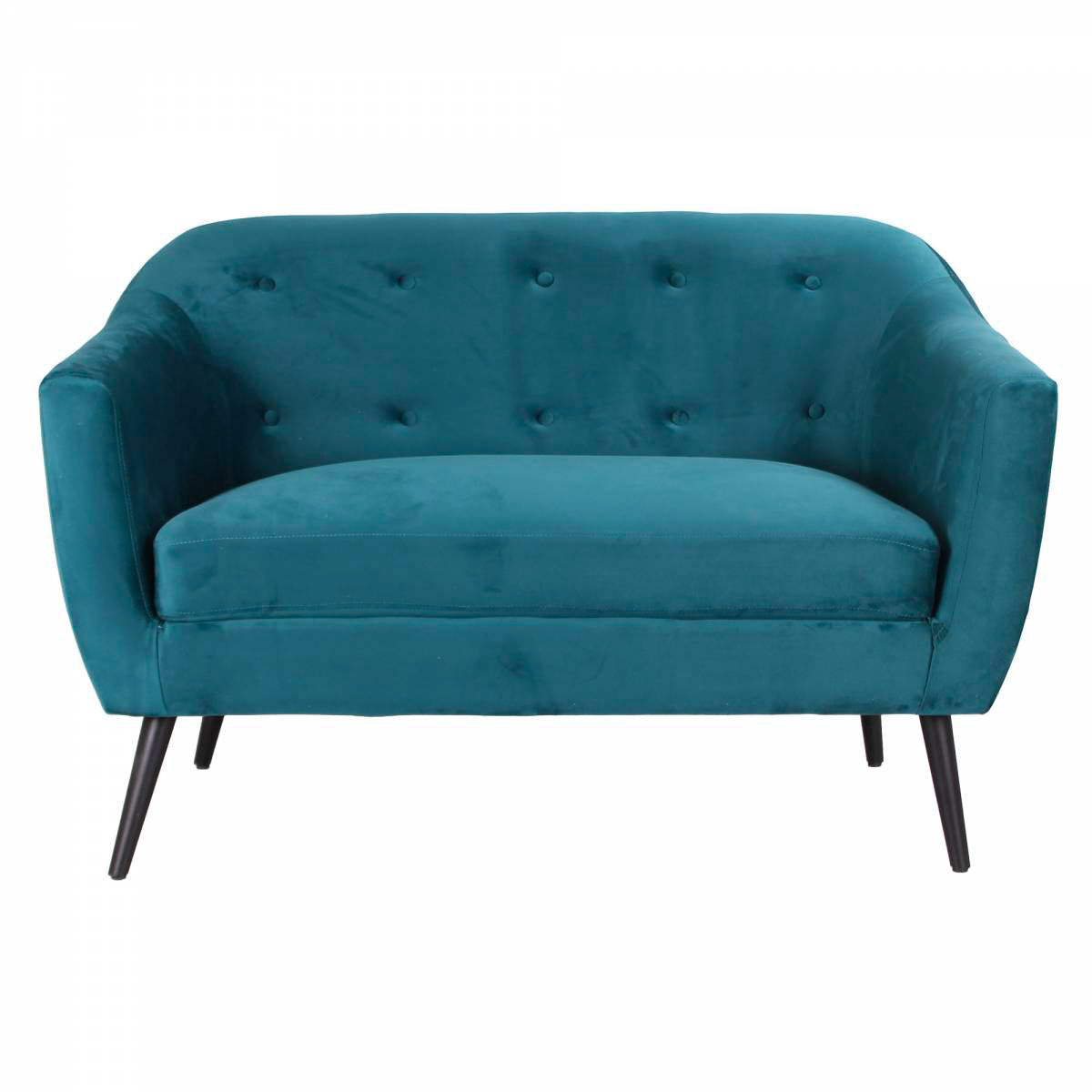 Divano 2 Posti 125x85x65 cm in Velluto Marte Ottanio