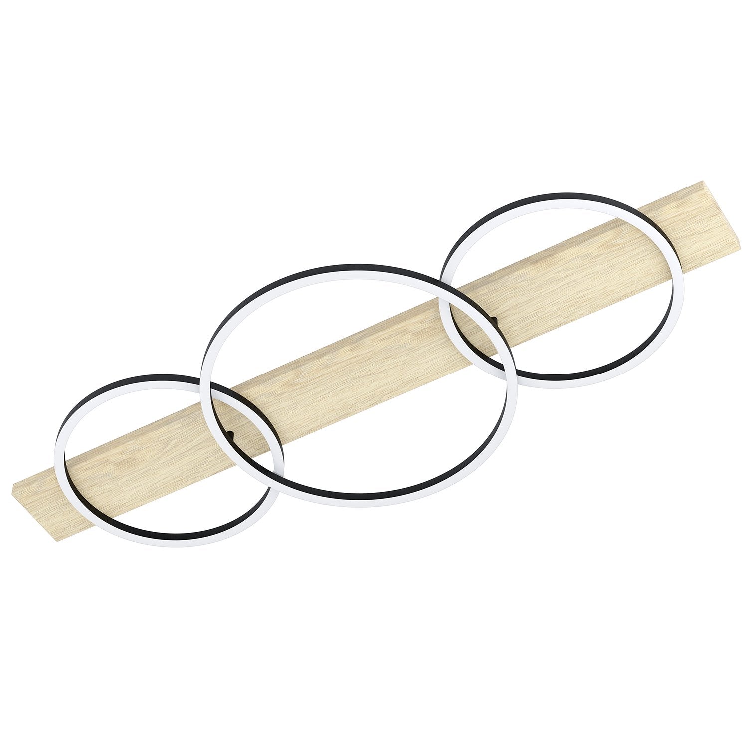 Plafoniera Moderna Boyal Acciaio Nero 1 Luce Led Integrato 12W