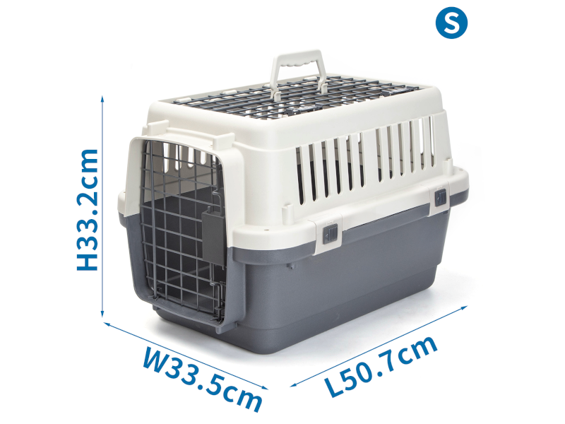 Trasportino grigio per cani e gatti Nobleza peso da 5kg a 10kg - S