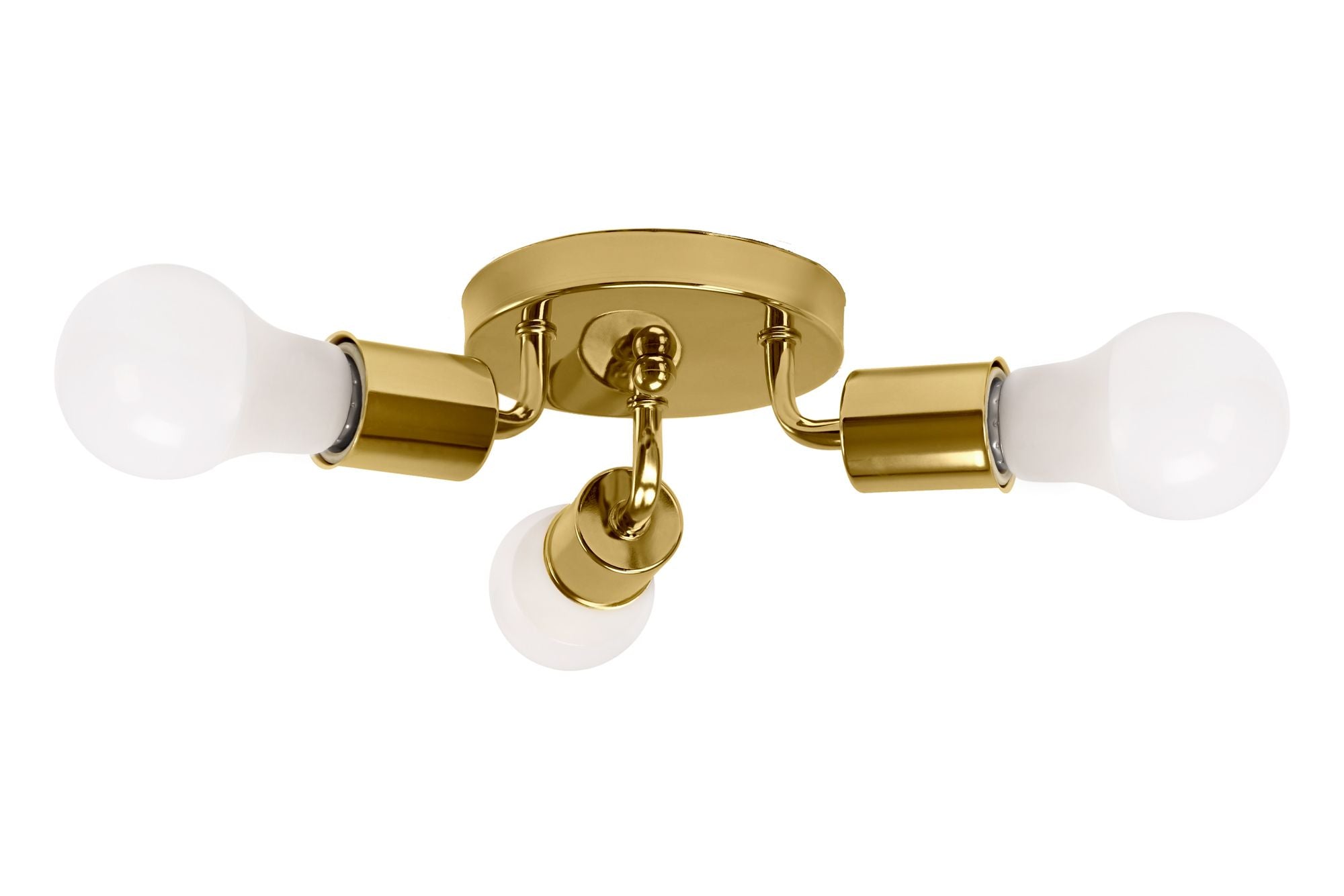 Lampada Da Soffitto Triplo Plafoniere Metallico Gold APP704-3C