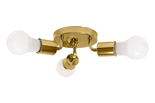 Lampada Da Soffitto Triplo Plafoniere Metallico Gold APP704-3C