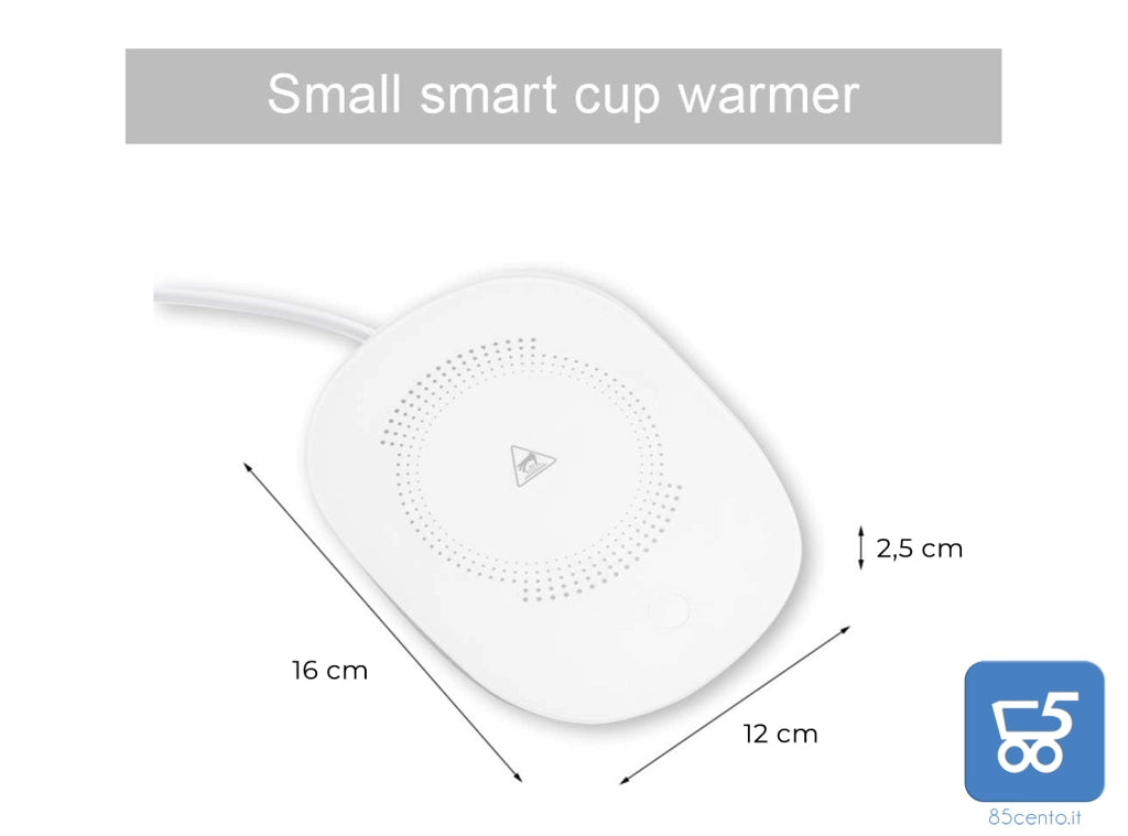 Scalda Tazza USB da caffè Bevande Piastra Riscaldante Impermeabile Temperatura costante 55 ° per Uso Domestico o in Ufficio con Interruttore Termico Smart Touch copia