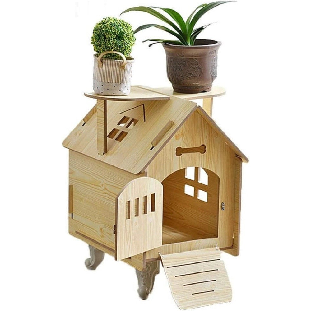 Trade Shop - Casetta Casa Cuccia Cani Gatti Animale Domestico Uso Esterno Interno 51x39x50cm -