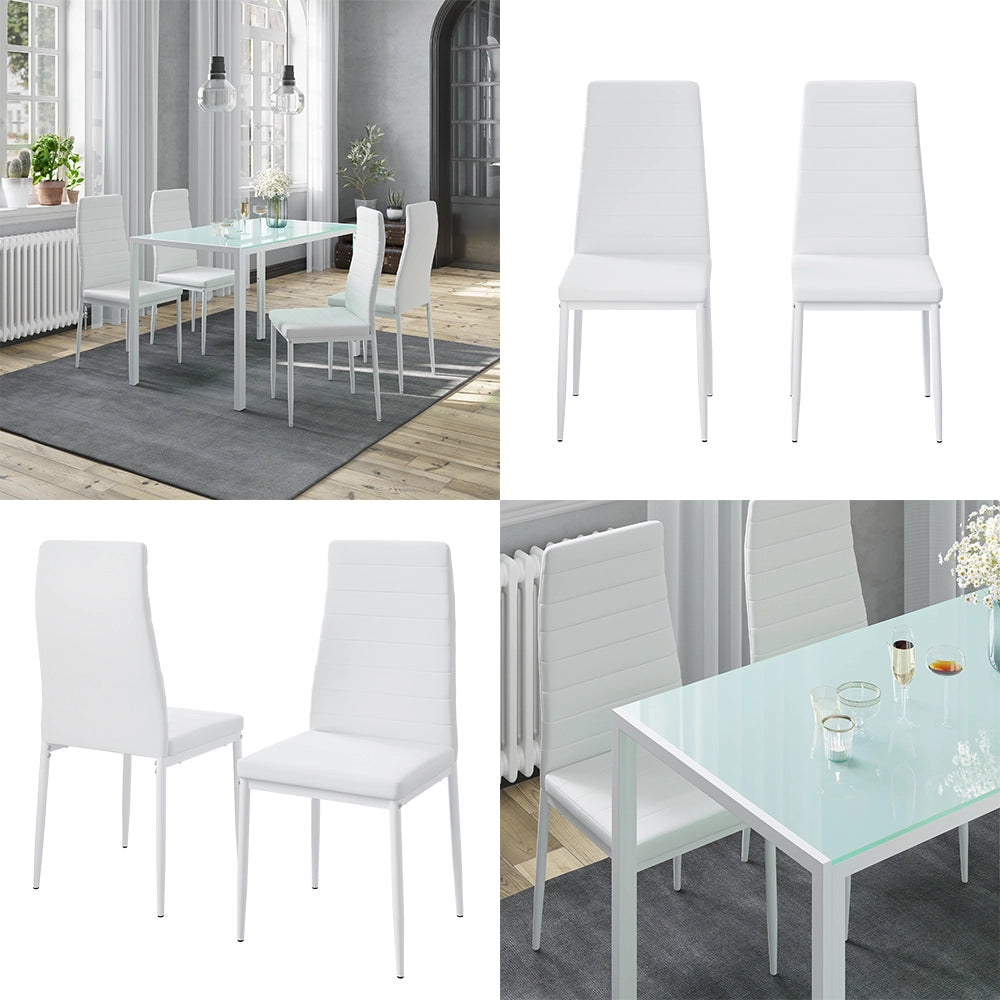 Vicco Sedia da sala da pranzo Bianco 42.5 x 48 cm Set di 4