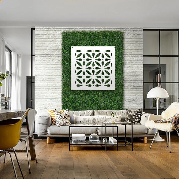 TELLY - Pannello in PVC traforato - Parasole Misura: 73x73 cm, Colore: bianco