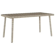 Tavolino da Giardino | Tavolino da esterno Rettangolare Grigio Chiaro 80x40x37 cm