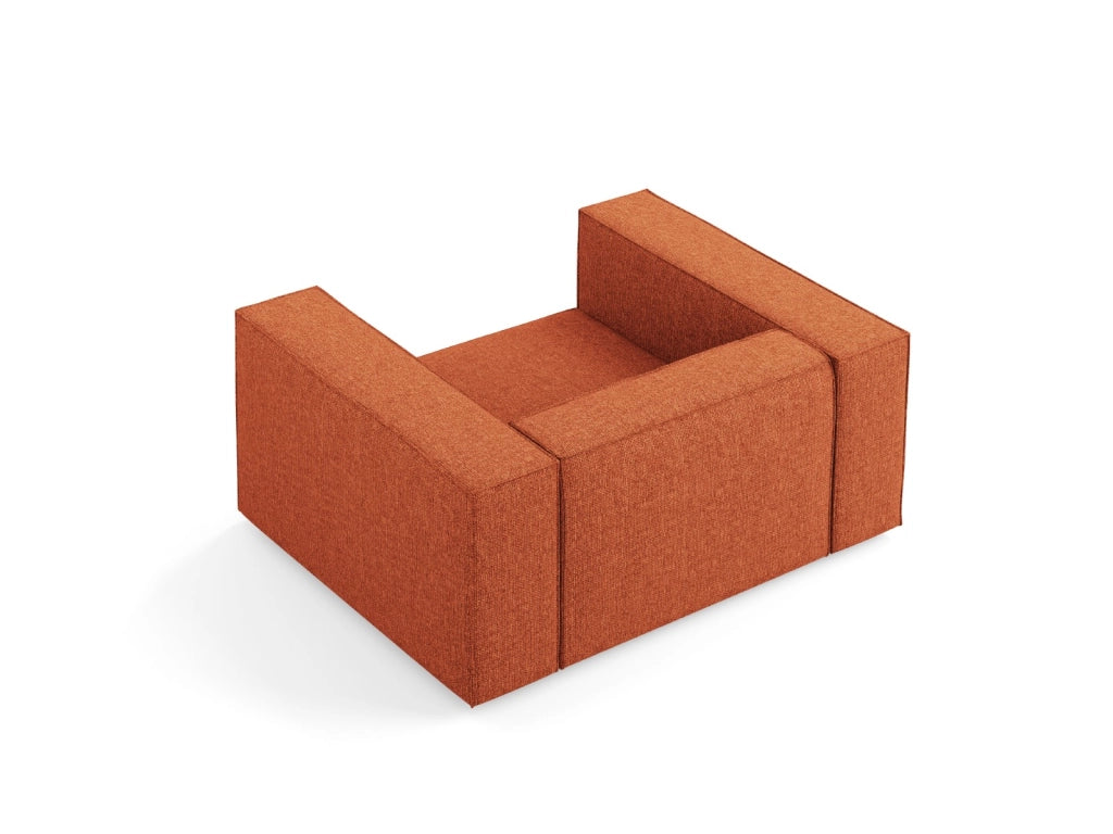 Cosmopolitan Design - Poltrona "Arendal" in ciniglia terracotta 