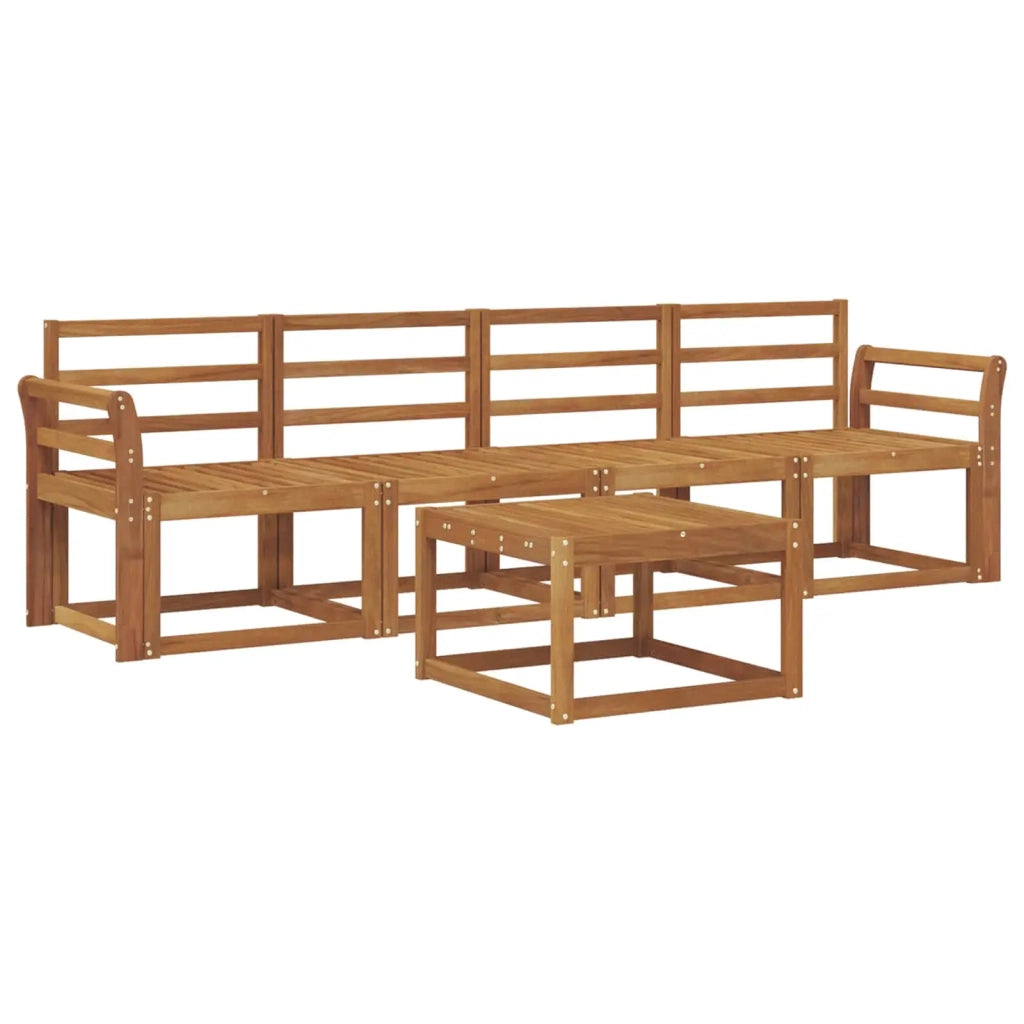 Set di divani da esterno 5 pcs Naturale