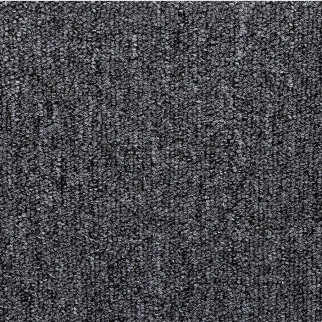 Tappetini per scale 15 pz 65x21x4 cm Grigio scuro Bordo rettangolare 326197