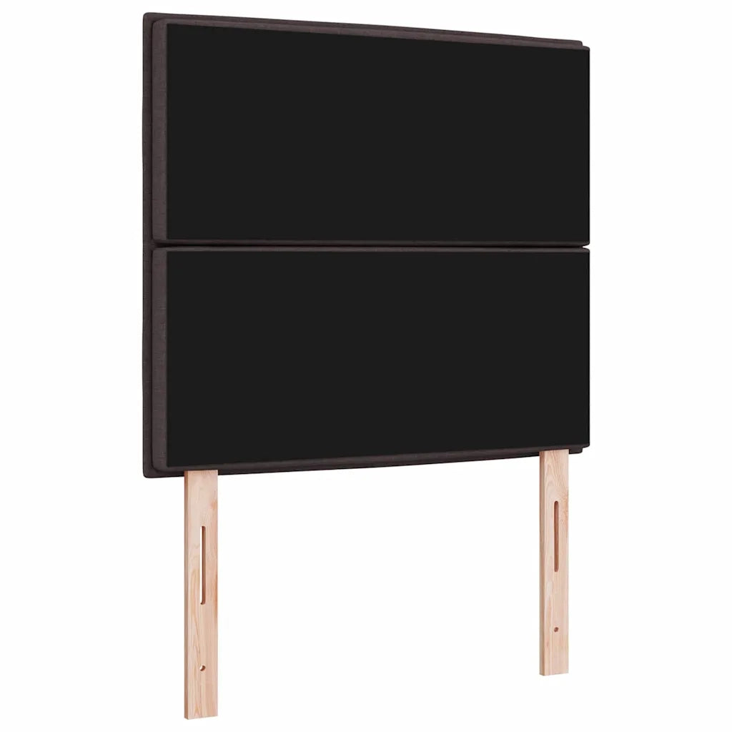 Testiera LED con strisce LED Marrone Scuro 90 cm Tessuto 3338275