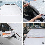 Deken Auto Magnetico, Copertura Antigelo Auto, Copertura Antisole Antifreddo, Copertura Antineve, Zonwering Universale, Dimensioni 145 * 120cm