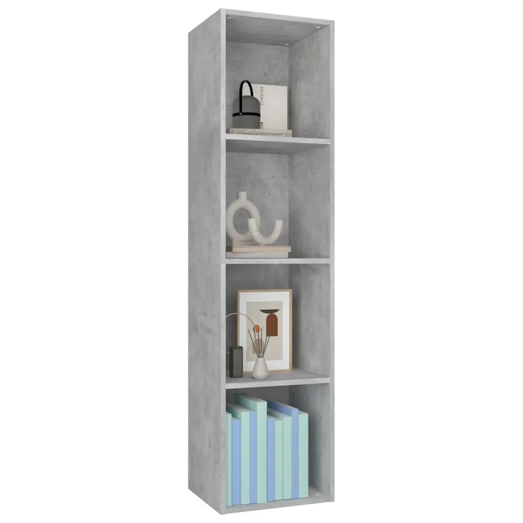 Libreria/Mobile TV Grigio Cemento 36x30x143 cm in Multistrato 800148