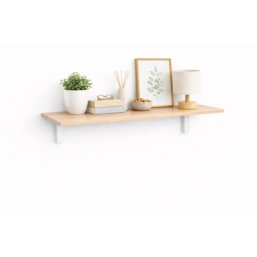 Mensola da Muro da appoggio in Legno nobilitato spessore 1,8 cm in colore Rovere  70x30 cm