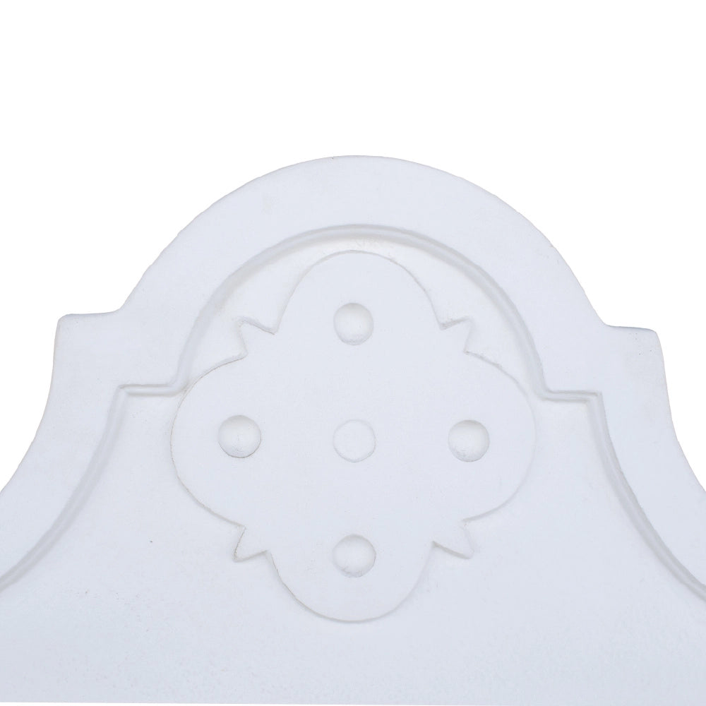 Pilozza lavabo bianca serie romantica cemento calcestruzzo 90 x 50 x h.28 cm