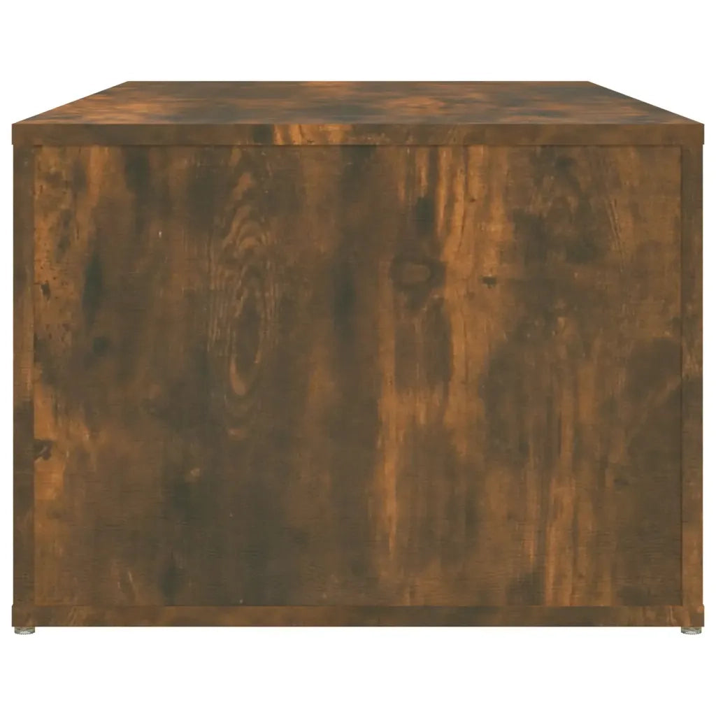 Tavolino da Salotto Rovere Fumo 100x50x36 cm Legno Multistrato 816525