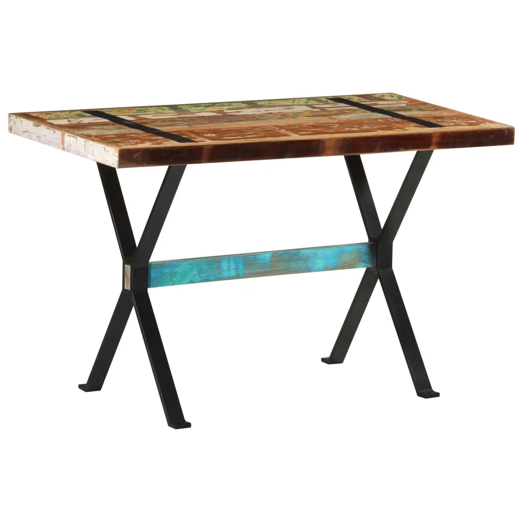Tavolo da Pranzo 120x60x76 cm in Legno Massello di Recupero 321605