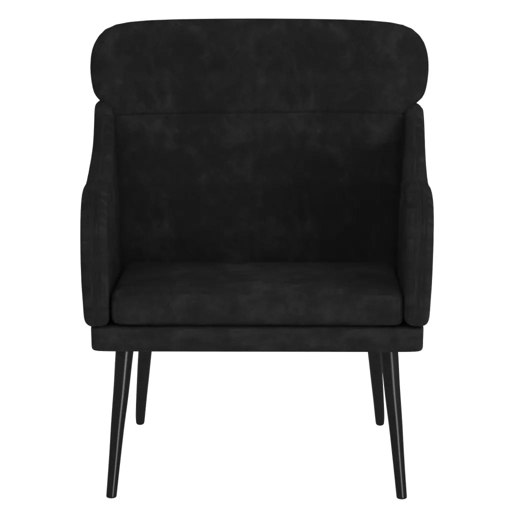 Divano Sedia-Poltrona Nera 63x76x80 cm Velluto 946200