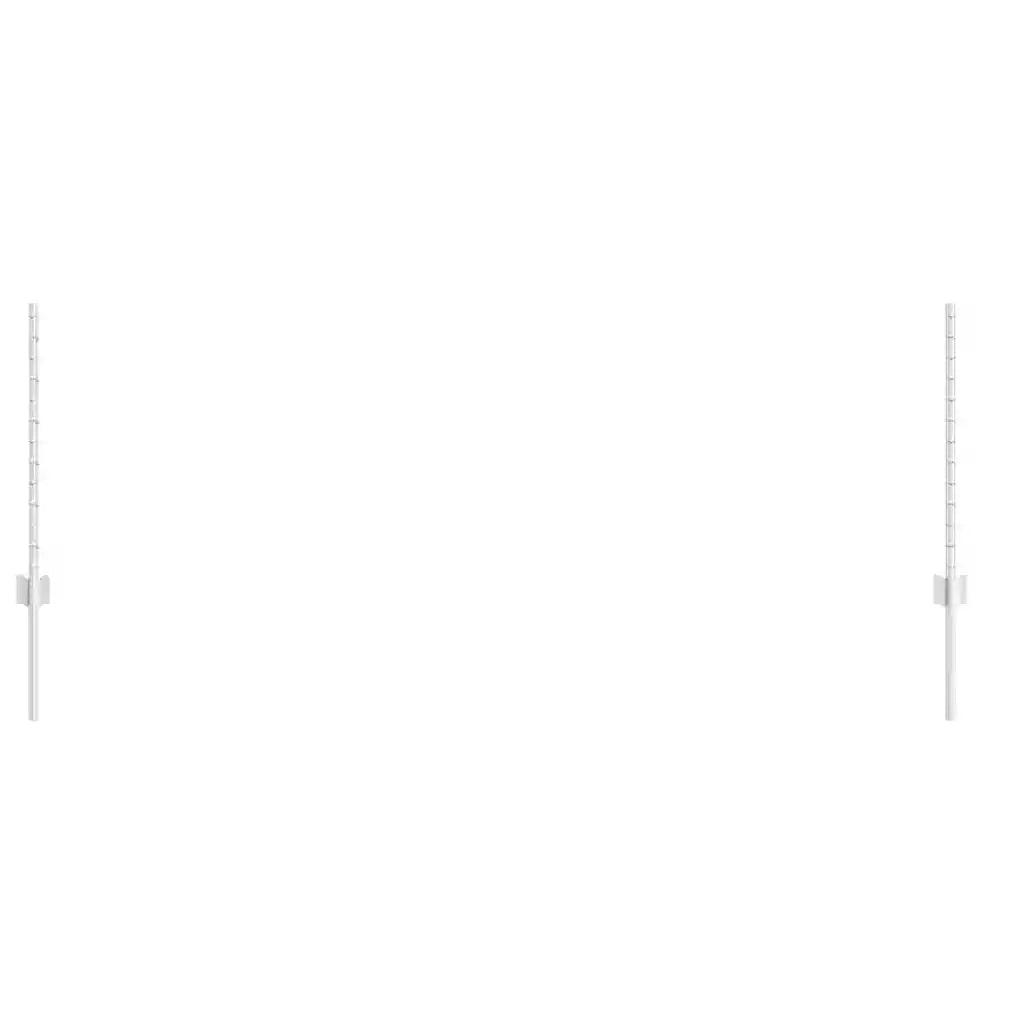 Palo della recinzione 5 pz Argento 60 cm Acciaio CFW1808419
