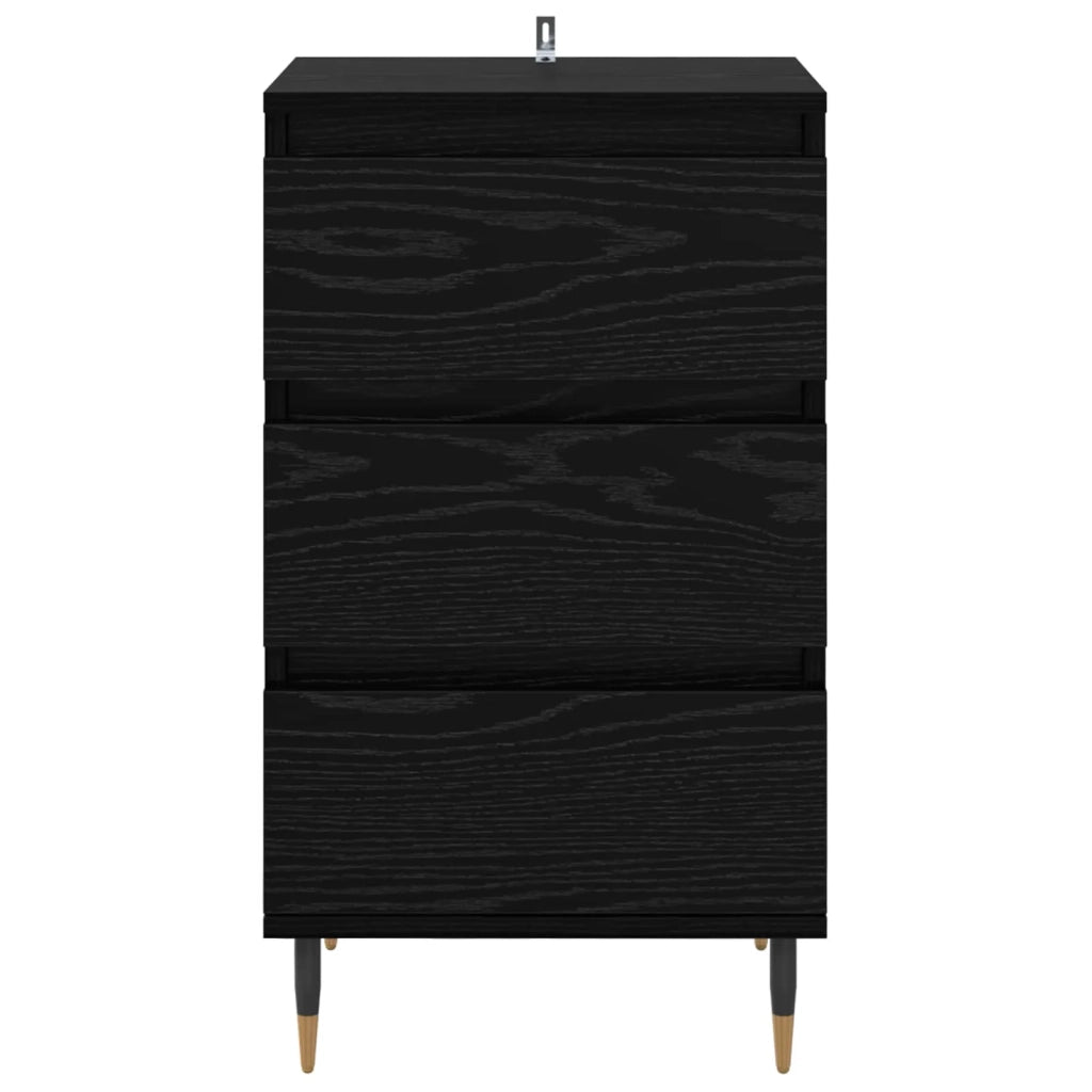 Credenza | Madia | Buffet da pranzo | Armadio da pranzo Rovere nero 35 x 40 x 70 cm Legno multistrato