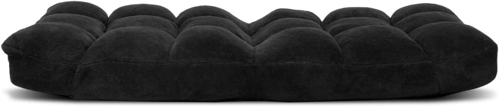 - Sedia Pieghevole da Pavimento con Schienale Regolabile in 14 Posizioni, Sedia Imbottita Portatile da Salotto,105 x 56 x 15 cm (marrone)