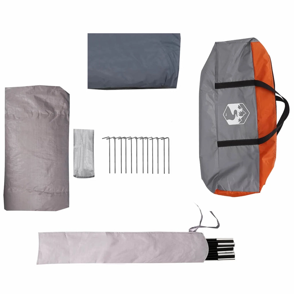 Tenda a cupola con tetto rimovibile Grigio e arancione