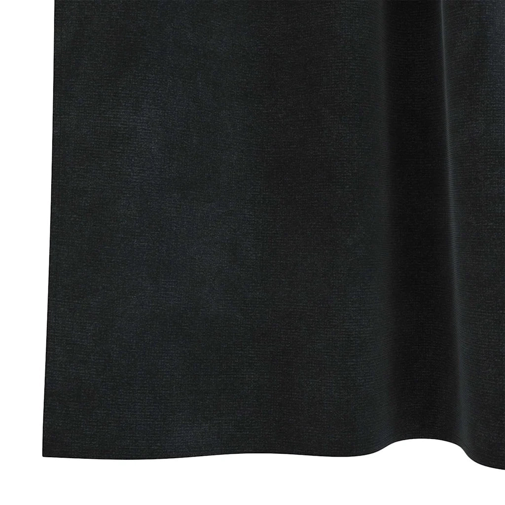 Tende oscuranti 2 pcs Nero 140 x 225 cm Velluto 4107175