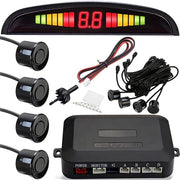 Sistema di Sorveglianza Parcheggio Senza Fili - 4 Sensori - Display LCD - Allarme Acustico - Sistema di Parcheggio - Sicurezza Elevata